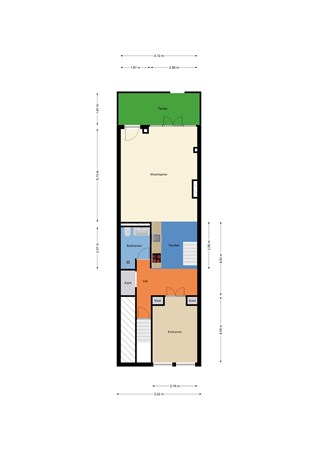 Floorplan - Hooidrift 117A, 3023 KK Rotterdam